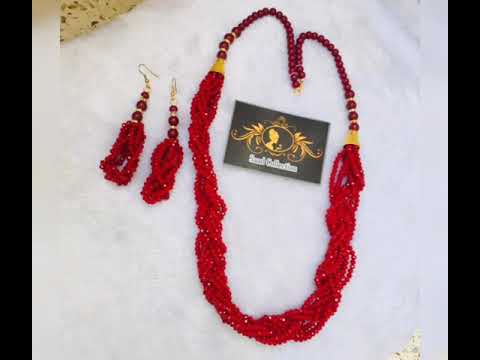 beautiful pearl neckless in different colors#by# Rukhsar#Artificial#jewllary