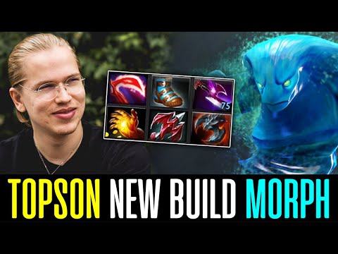 Topson NEW BUILD MORPHLING -- DISASTER start to BEYOND GODLIKE DOTA 2