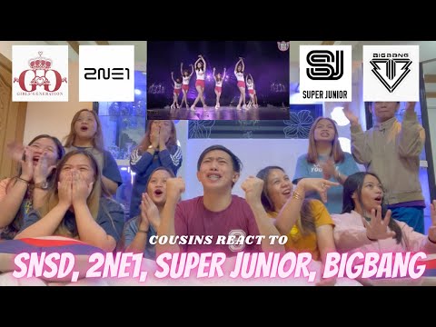 COUSINS REACT TO 2ND GEN GROUPS - SNSD, 2NE1, SUPER JUNIOR AND BIGBANG