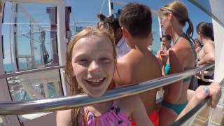 Kids on Water Slides on the Norwegian Breakaway