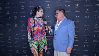 4k Nikon Z9 -Model Maeve Kelley wears Johnathan Guzman at Art Hearts FW at the Majestic in DTLA