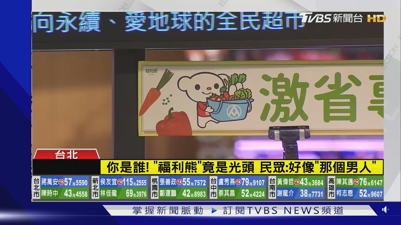 你是誰!「福利熊」竟是光頭 民眾:好像「那個男人」