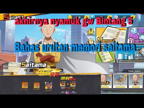 upgrade nyamuk LSSR sampai B5 bahas urutan memori saitama one puch man private server china