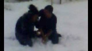 Drunken snow wrestling Now with Music