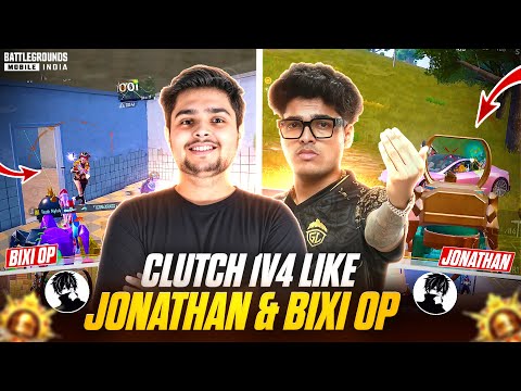 How to Clutch 1v4 like Jonathan & Bixi OP | Improve Close Range like Jonathan | BGMI Tips & Tricks
