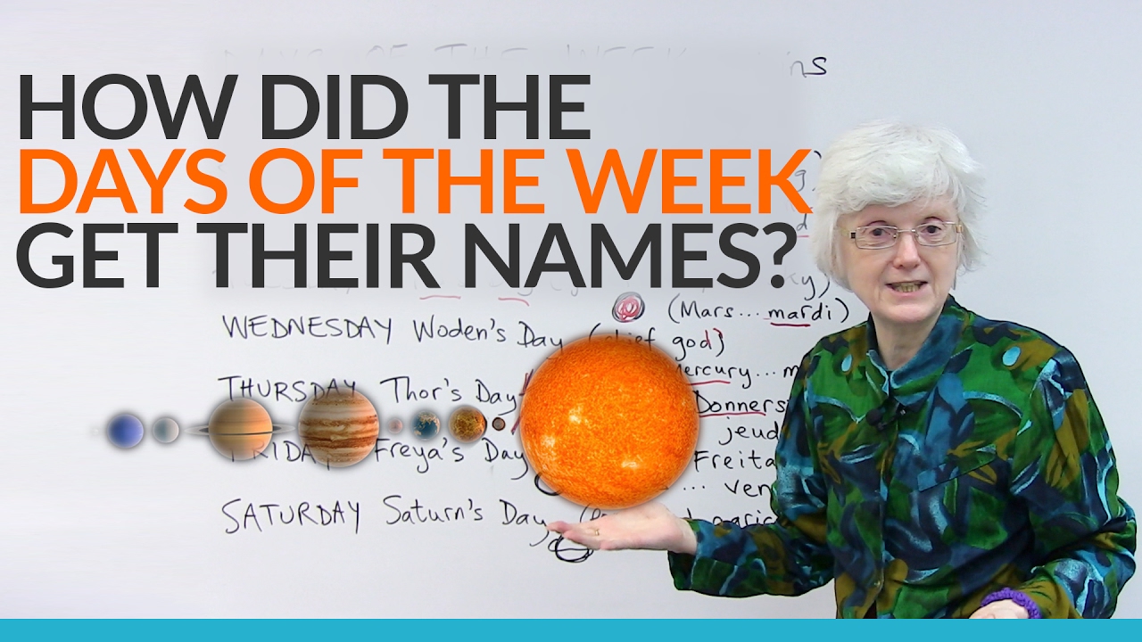 Where do the names of the days of the week come from? · engVid
