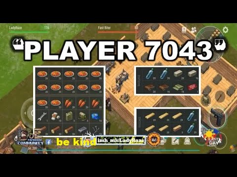"PLAYER 7043" 💥 using small box to block | REVENGE RAID (filter is mine) - Last day On Earth