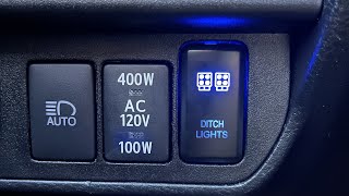 OEM SWITCH INSTALL FOR BAJA DESIGN DITCH LIGHTS! 2020 TACOMA TRD OFF-ROAD