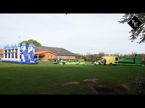 Twee kinderen gewond na val van springkussen