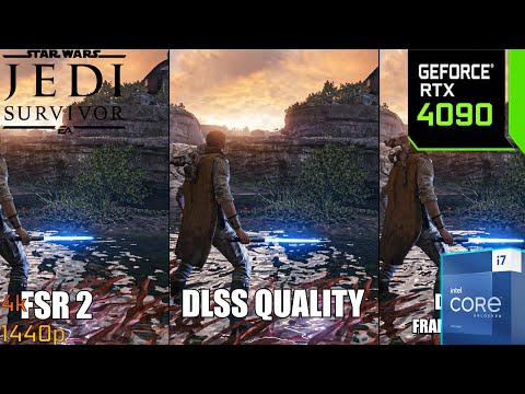 STAR WARS Jedi Survivor DLSS 3 Frame Generation Patch |FSR 2.2 vs DLSS 3.1 FG Comparison RTX 4090