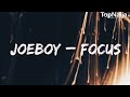 Joeboy – Focus (Lyrics Video)