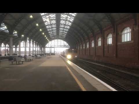 66737 passes Darlington working the 4N80 Doncaster Down Decoy to North Blyth