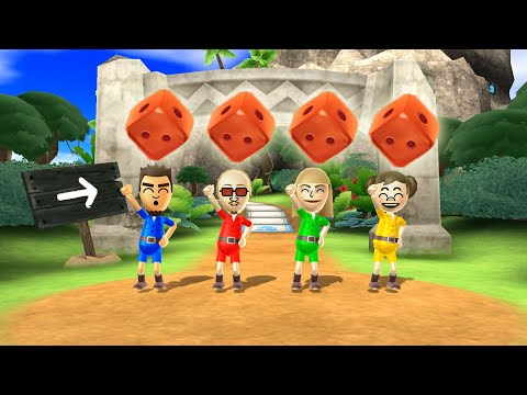 Wii Party Board Game Island - Alexander Vs Martin Vs Gabi Vs Midori (Expert Difficulty)