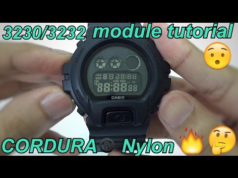 G-Shock DW-6900BBN Military Black unboxing and review | Casio G-Shock module 3230/3232 tutorial