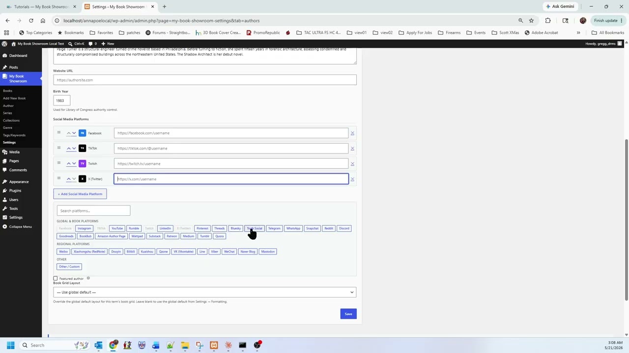Plugin Settings Overview