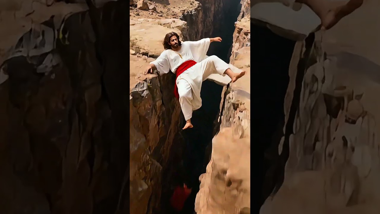 He is the bridge and the savior. ✨ #god  #christianity  #shorts  #aiart  #jesus