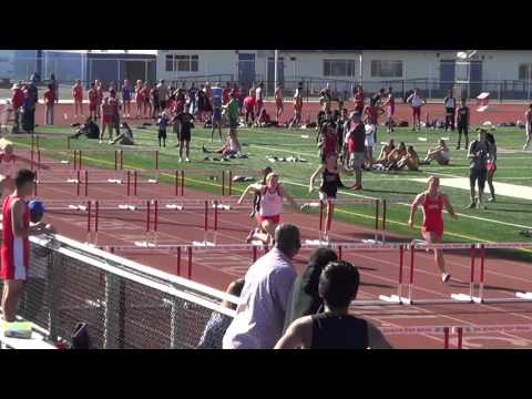 FSG 100m H vs Troy Woodbridge 3-16-16 - Los Alamitos Girls