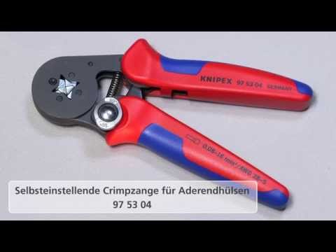 Self-Adjusting Crimping Pliers  for End Sleeves 