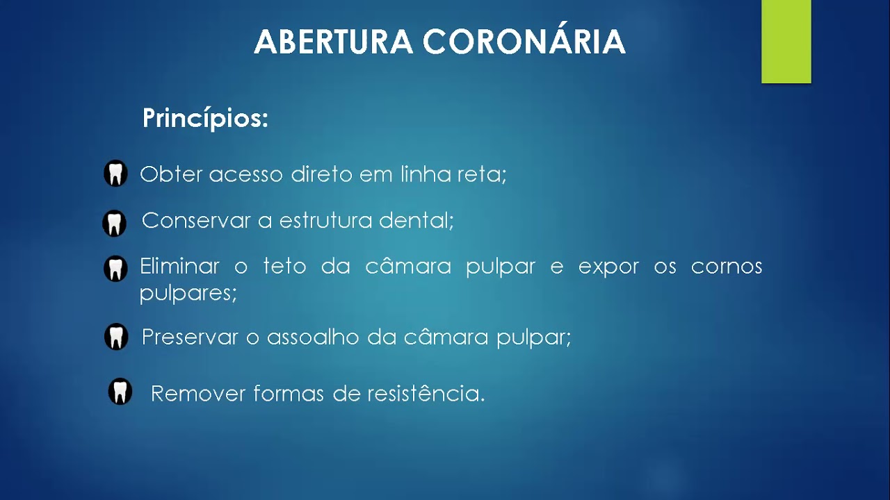 Aula 2. Abertura coronária, cateterismo e odontometria