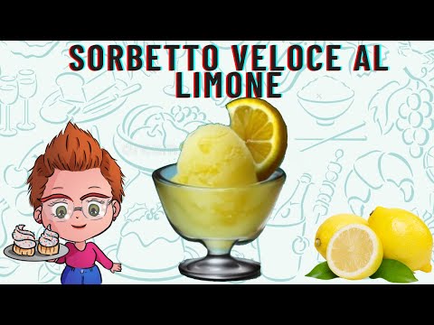 🍋 Sorbetto al Limone Veloce – Senza Congelatore 🍋