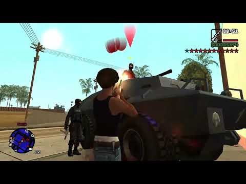 GTA San Andreas | El Corona, Los Santos Shootout & Rampage + 12 Star Escape