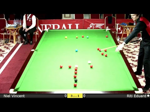Snooker U18 Groups : Niel Vincent vs Riti Eduard