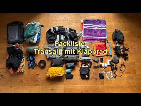 Packliste für eine Alpenüberquerung/Transalp mit dem Klapprad/Faltrad #bikepacking #transalp