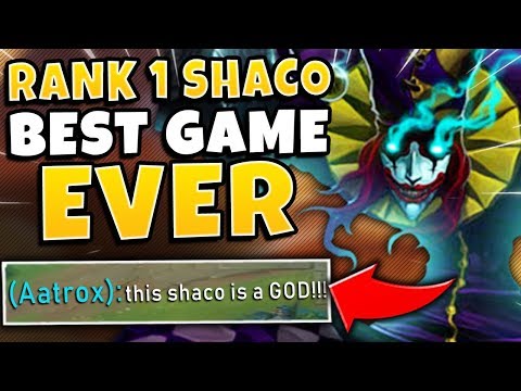 CHASESHACO GREATEST GAME OF HIS LIFE! RANK 1 SHACO IN CHALLENGER - League of Legends
