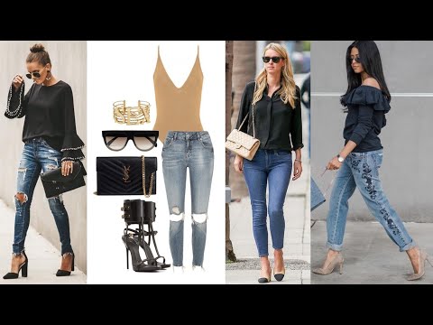 COMO VESTIR CASUAL PERO ELEGANTE A LA MODA Con Jeans TENDENCIAS en OUTFITS MUJER