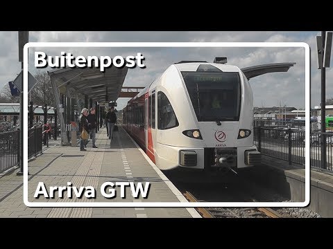 GTW halteert op station Buitenpost!