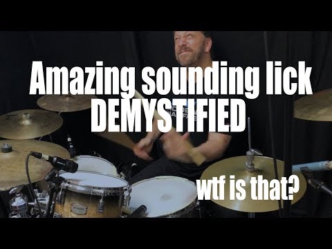These four notes lead to an amazing sounding drum fill!
