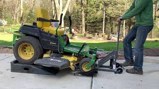 John Deere Z540R ***Create extra height to access lawn mower blades under your deck*** MOWER LIFT