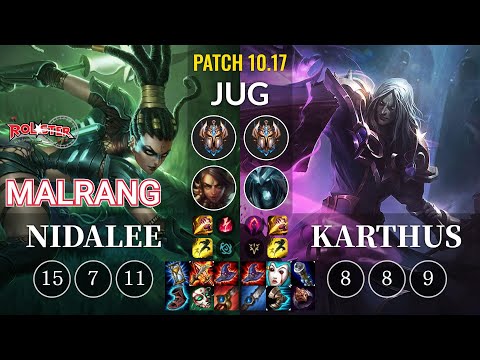 KT Malrang Nidalee vs Karthus Jungle - KR Patch 10.17