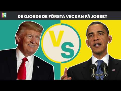 OBAMA VS TRUMP - de här gjorde de första veckan