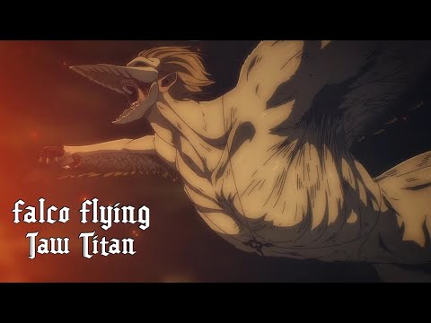 All Falco Flying Jaw Titan moments | Attack on Titan Final Season THE FINAL CHAPTERS