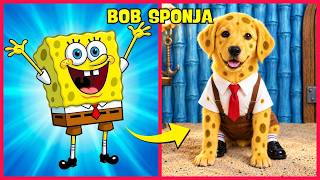 ⭐🐶 COMO SERIAM OS PERSONAGENS DE BOB ESPONJA COMO CACHORROS? 🧽🔊 ADIVINHE PELA VOZ! 🏝️