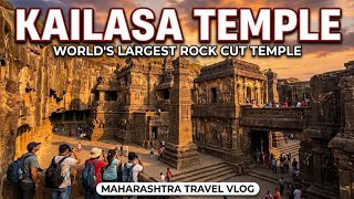 Kailasa Temple Ellora Caves Tour | World's Largest Rock Cut Temple | Maharashtra Travel Vlog