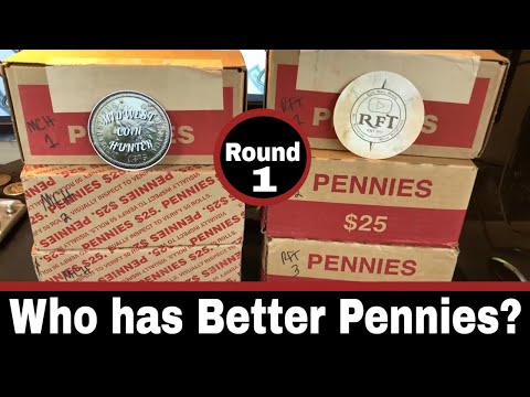 Penny Box Battle - Midwest Coin Hunter vs RobFindsTreasure #1