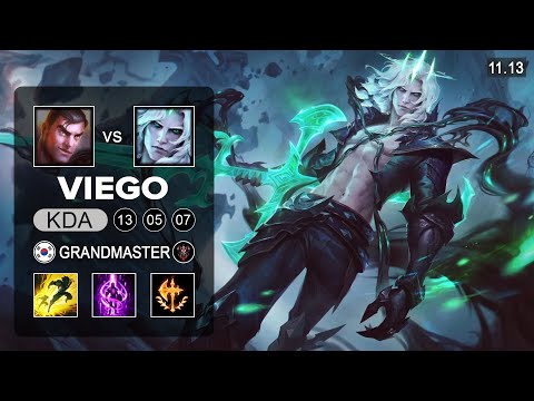 Viego Mid vs Jayce - KR Grandmaster Patch 11.13