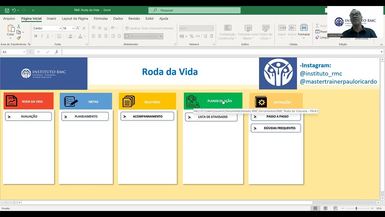 Ferramenta Roda da Vida (Disponível para Download)|