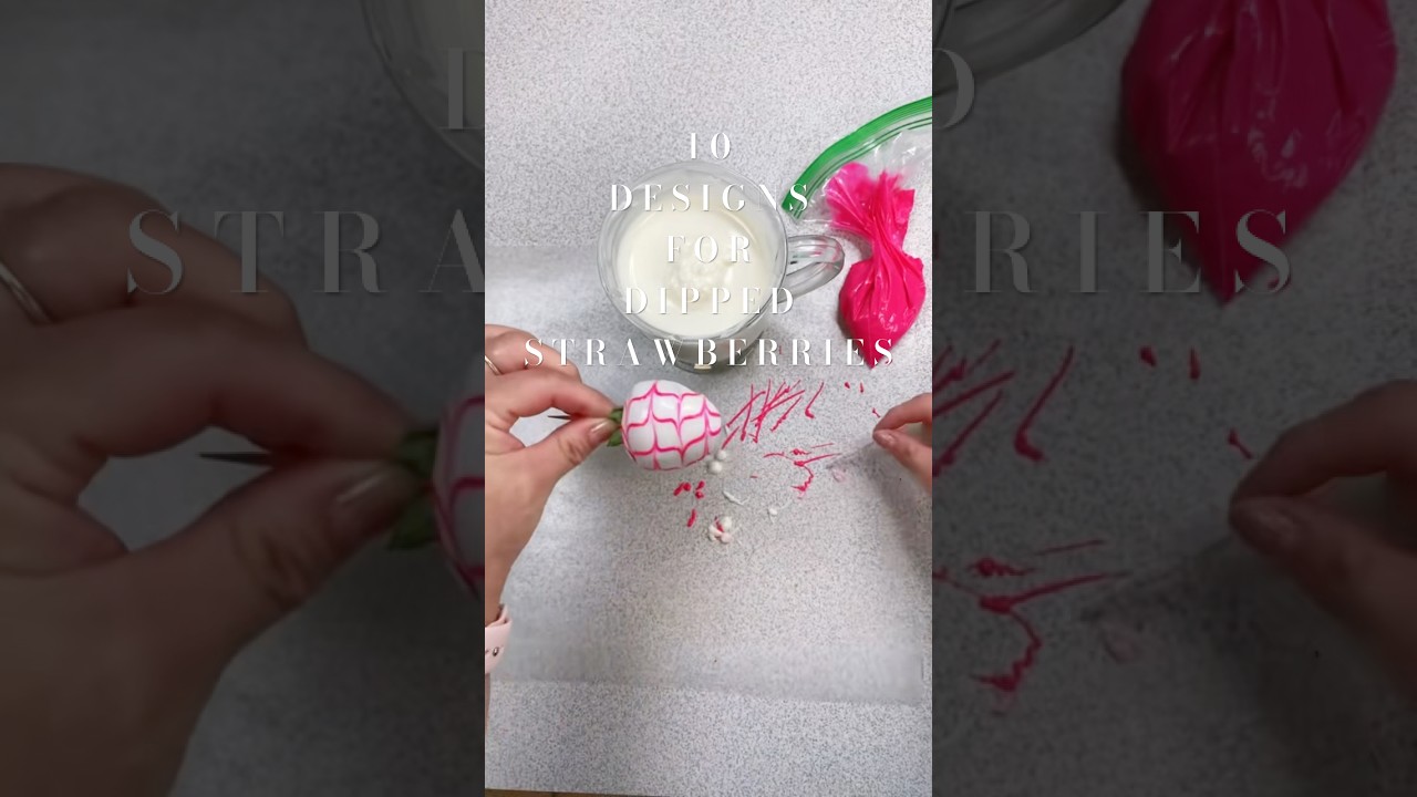 10 different designs to decorate chocolate covered strawberries! 🍓🍫 #chocolatecovered #shorts #fyp