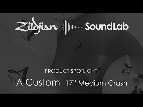 Zildjian 17 Inch  A Custom Medium Crash Cymbal A20827  642388292280 image 5