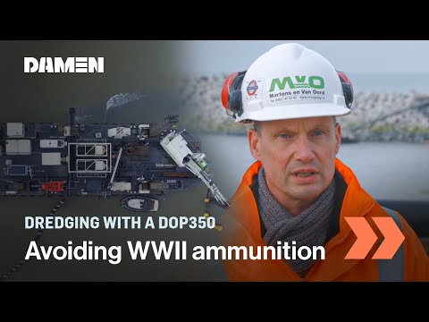 Dredging offshore in possible explosive area | DOP350 | Damen Shipyards