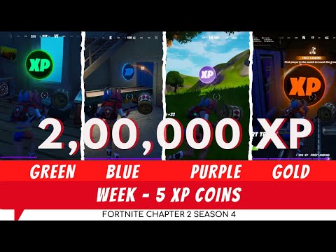 All XP Coins Locations In Week 5 Fortnite Chapter 2 Season 4