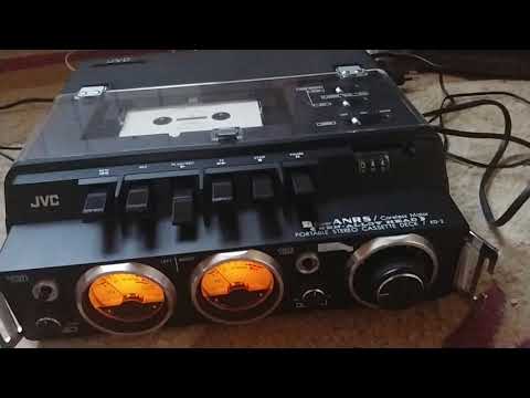 JVC KD-2 Vintage portable stereo cassette deck