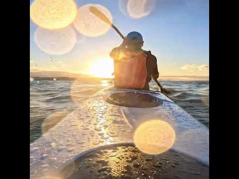 Sunset paddle #surfski #sunset #kayaking #newzealand