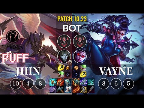 IG Puff Jhin vs Vayne Bot - KR Patch 10.23