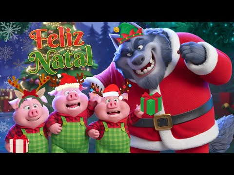 3 PORQUINHOS ajudantes do PAPAI NOEL #desenhoinfantil #ostrêsporquinhos