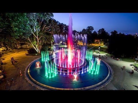 Water fountains Budapest Hungary - Musical Fountains