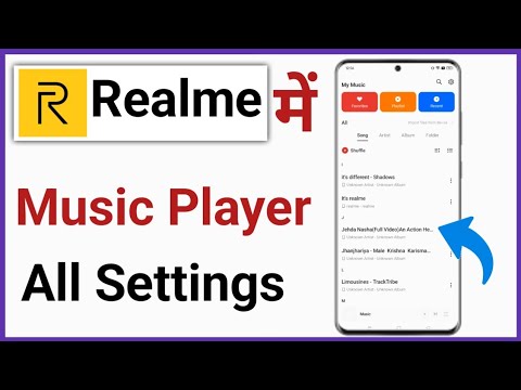 Realme music player settings use kaise kare | how to download songs in music app